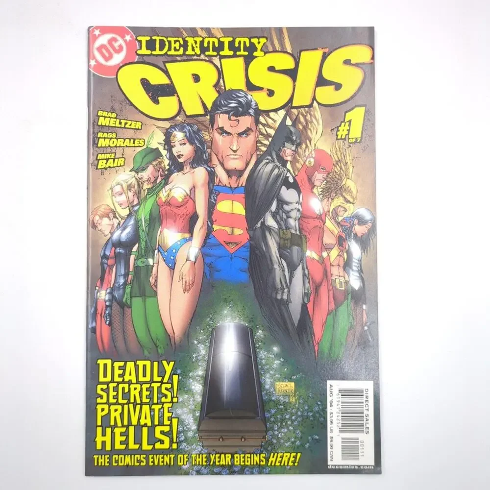 Identity Crisis Comic Lot of 4 Issues #1 2 4 7 DC Comics Modern Age Superman VF
